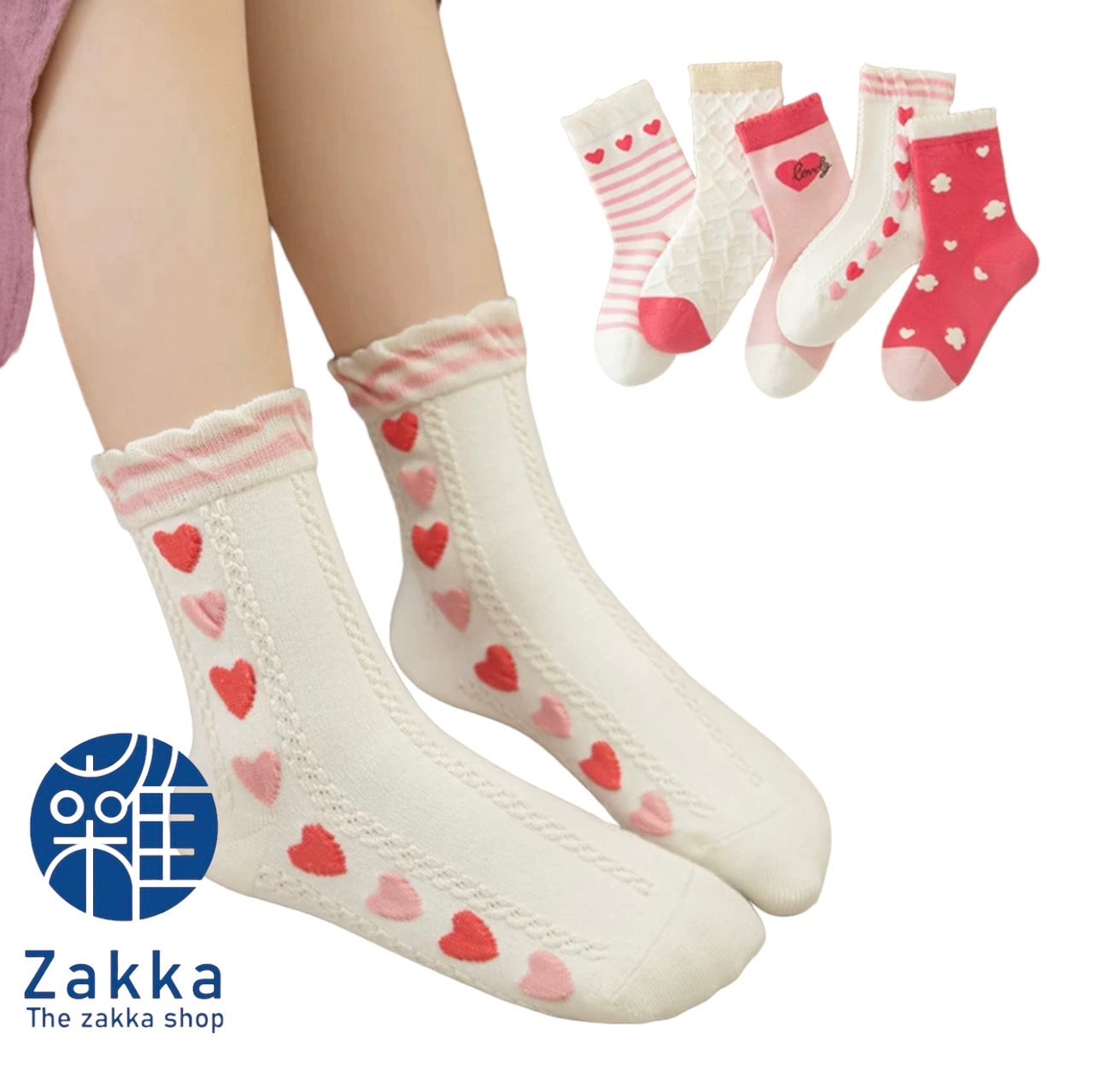 KS-009 Kids High Quality Cotton Crew Socks 5pkt (9-12yrs, 12yr+)