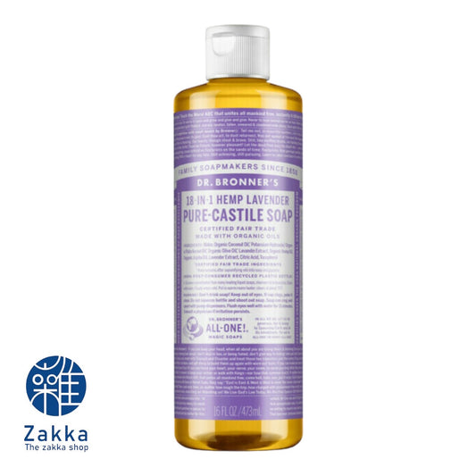 Dr Bronner's 18-In-1 Hemp Lavender Pure Castille Soap 473ml/946ml